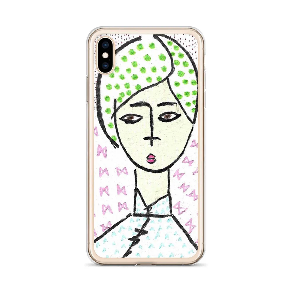Cheongsam Girl Dots - iPhone Case