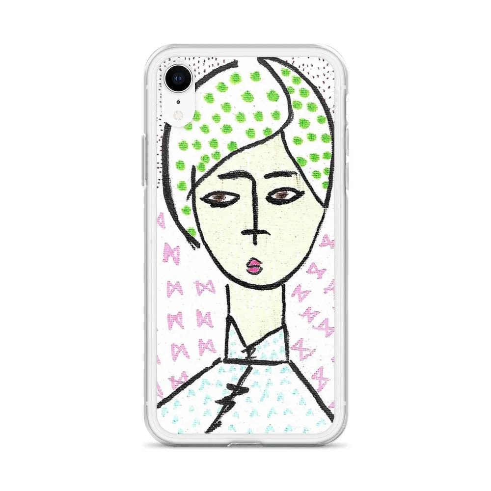 Cheongsam Girl Dots - iPhone Case