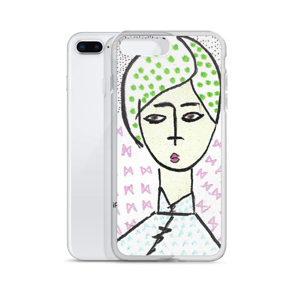 Cheongsam Girl Dots - iPhone Case