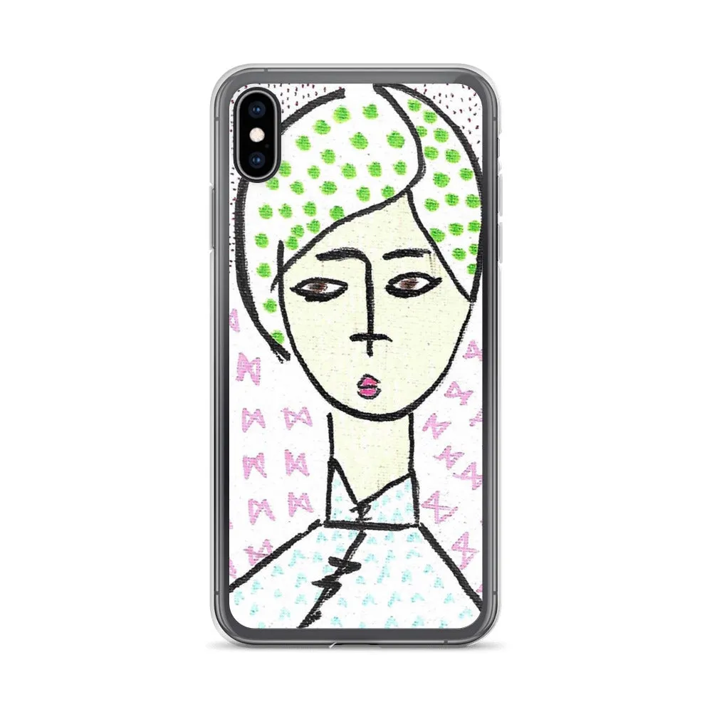 Cheongsam Girl Dots - iPhone Case