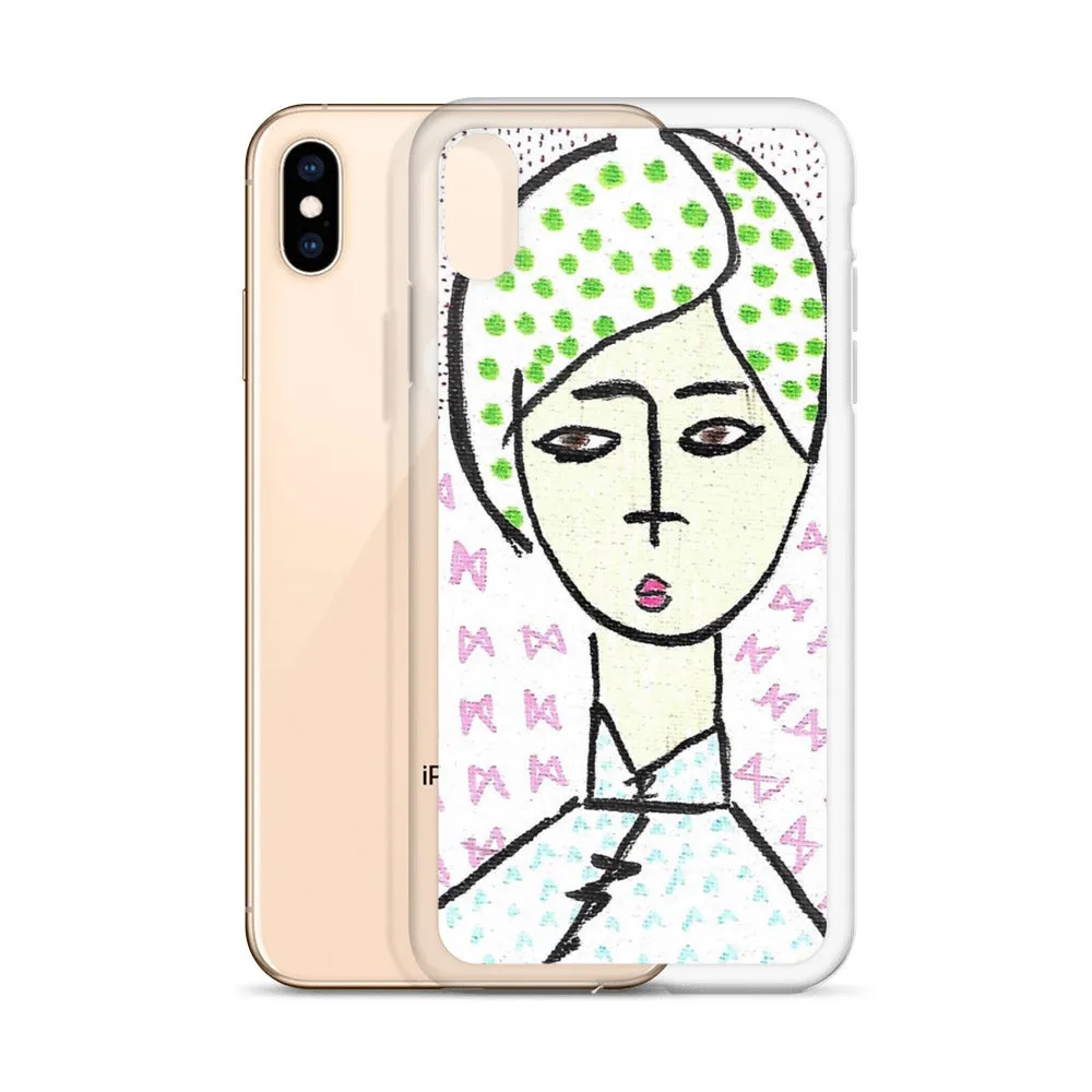 Cheongsam Girl Dots - iPhone Case