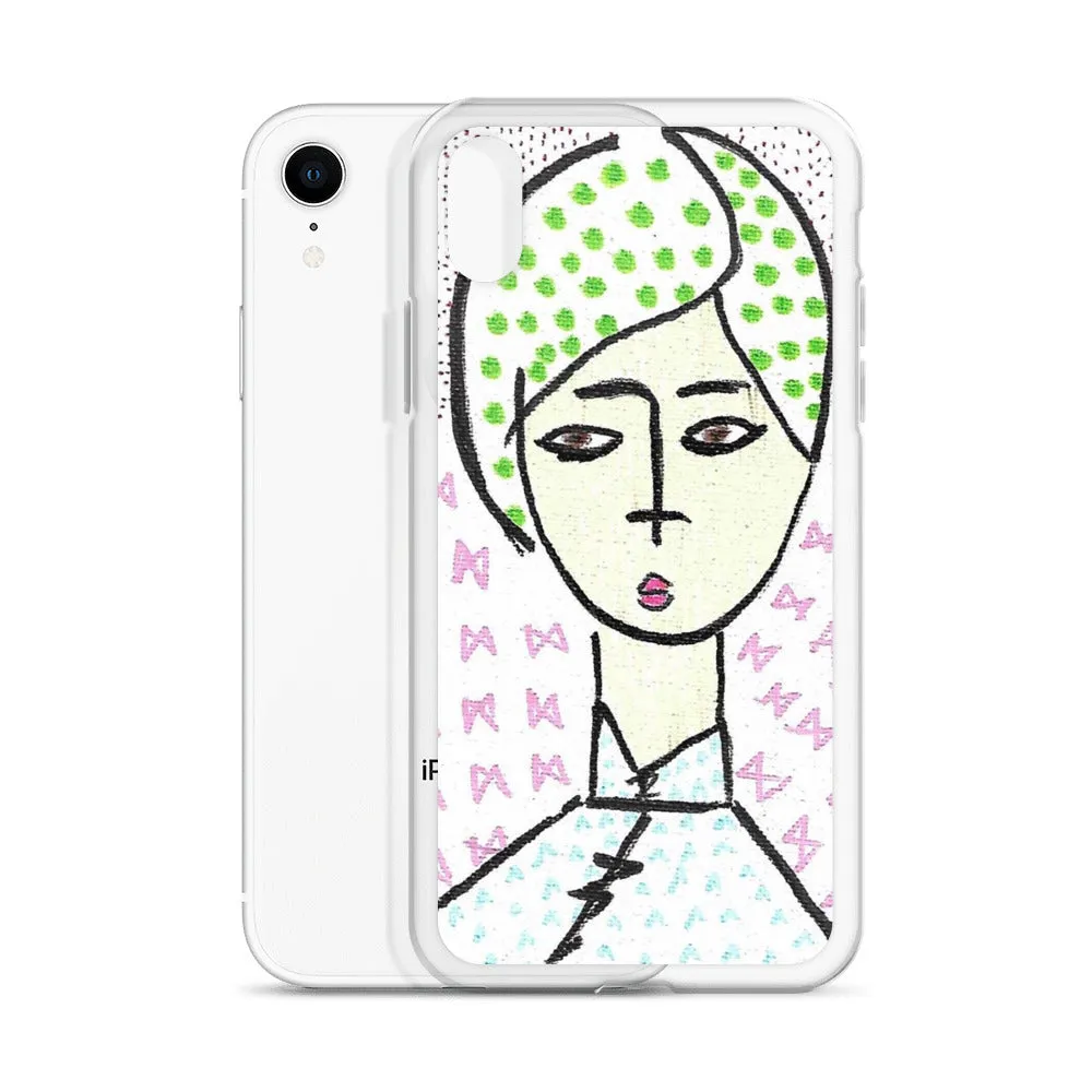 Cheongsam Girl Dots - iPhone Case