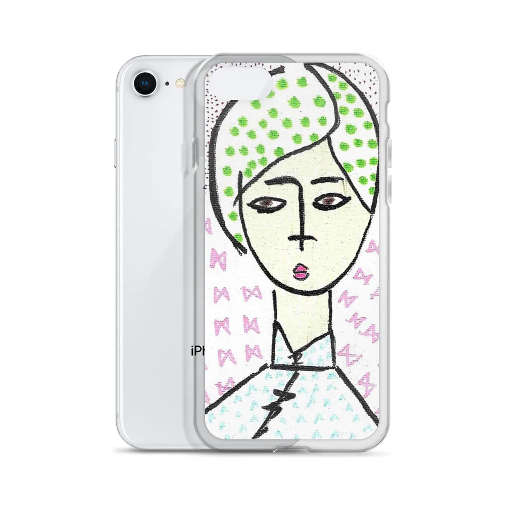 Cheongsam Girl Dots - iPhone Case