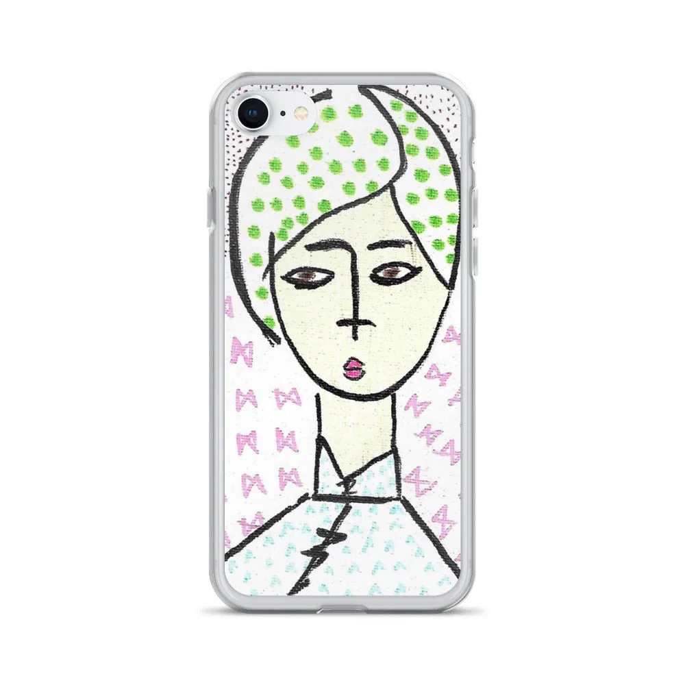 Cheongsam Girl Dots - iPhone Case
