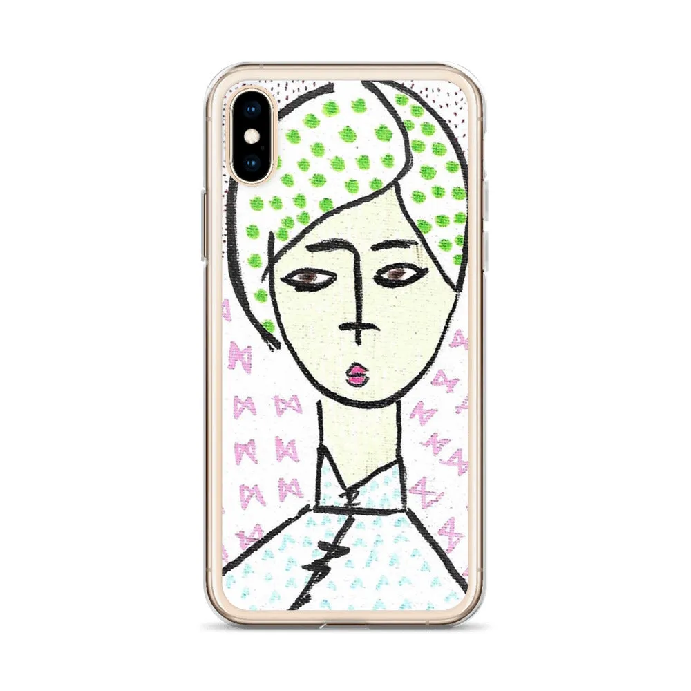 Cheongsam Girl Dots - iPhone Case
