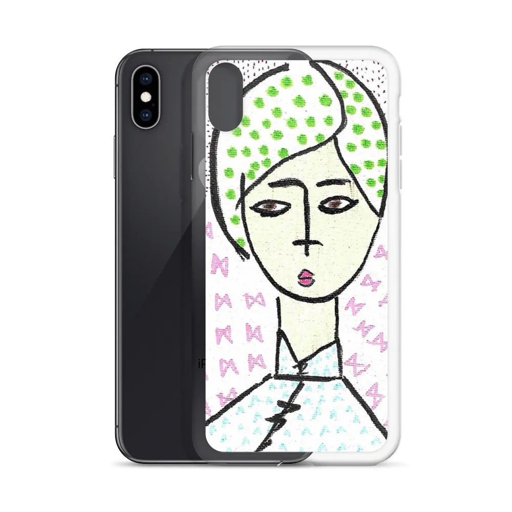 Cheongsam Girl Dots - iPhone Case