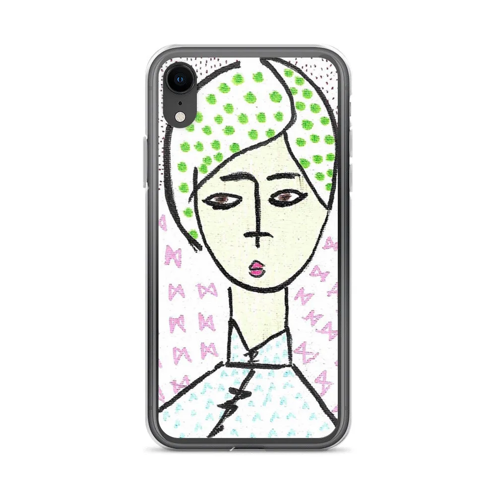 Cheongsam Girl Dots - iPhone Case