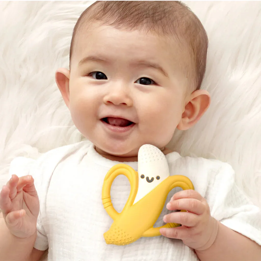 Chew Crew™ Silicone Handle Teether, Beckett the Banana