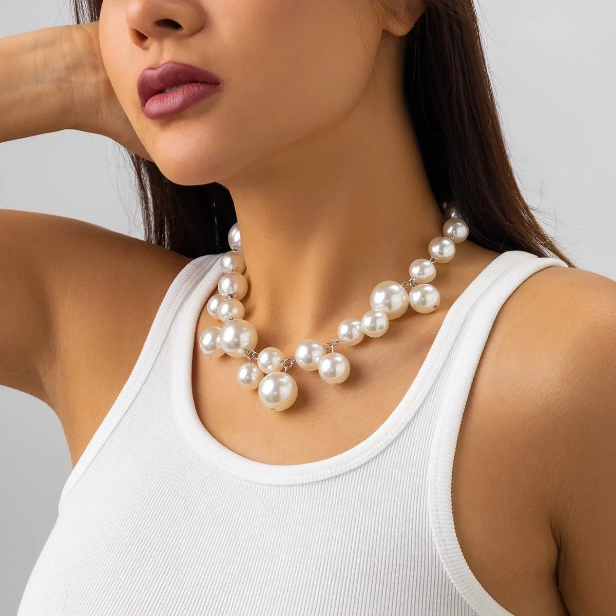 Chic Chunky Ball Chain Choker Necklace