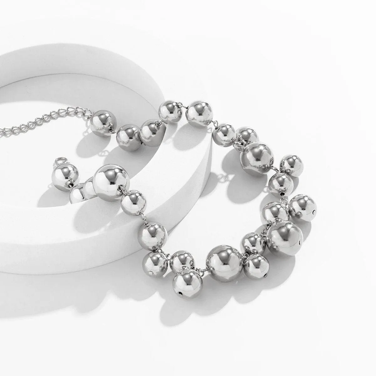 Chic Chunky Ball Chain Choker Necklace