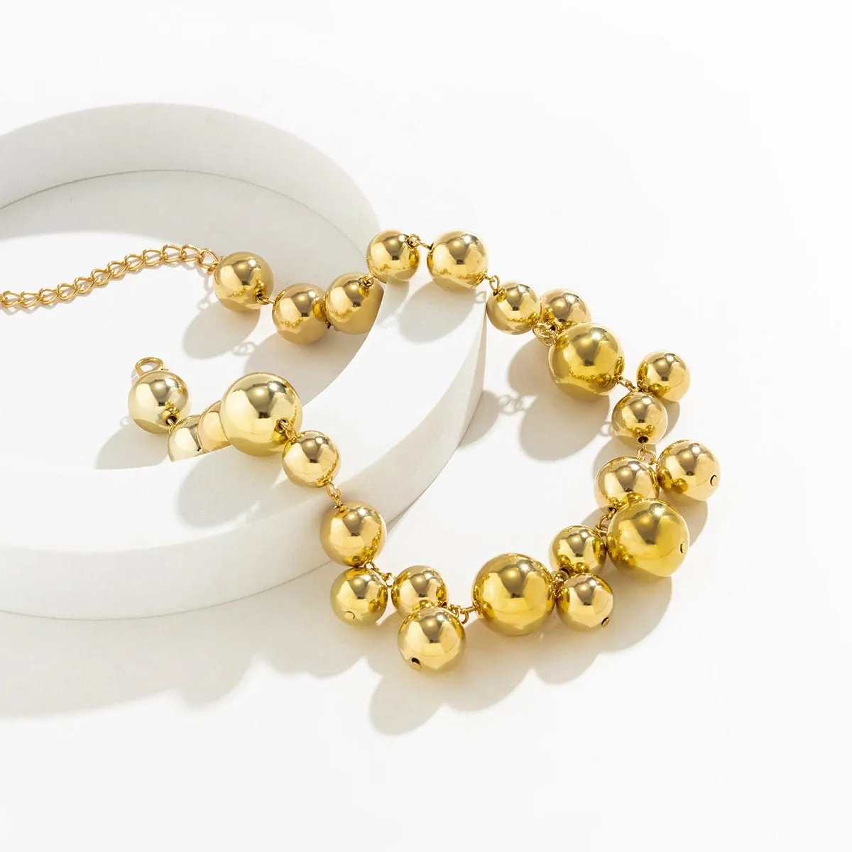Chic Chunky Ball Chain Choker Necklace