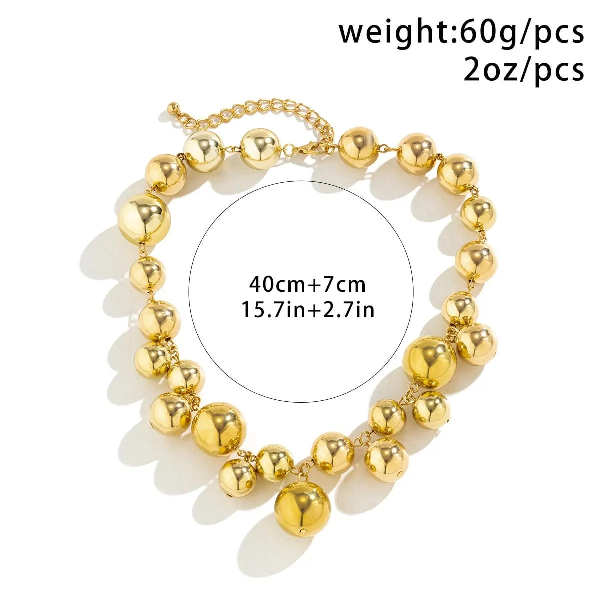 Chic Chunky Ball Chain Choker Necklace