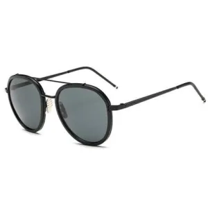 Chic Double-Deck Frame Black Sunglasses For Women - Black