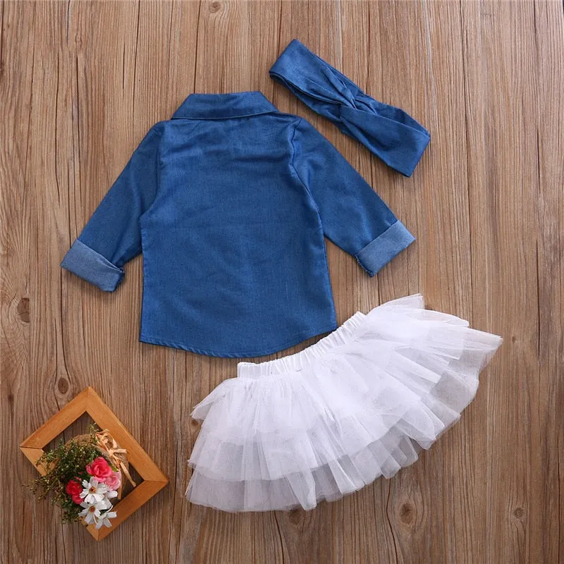 Classy Chic Baby Denim 3pc Set