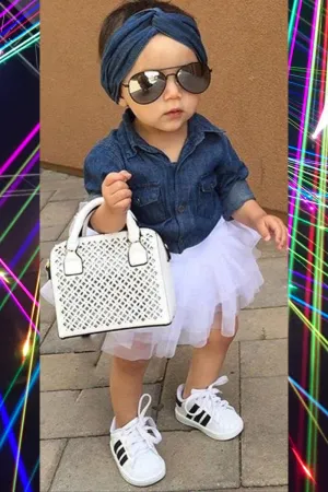 Classy Chic Baby Denim 3pc Set