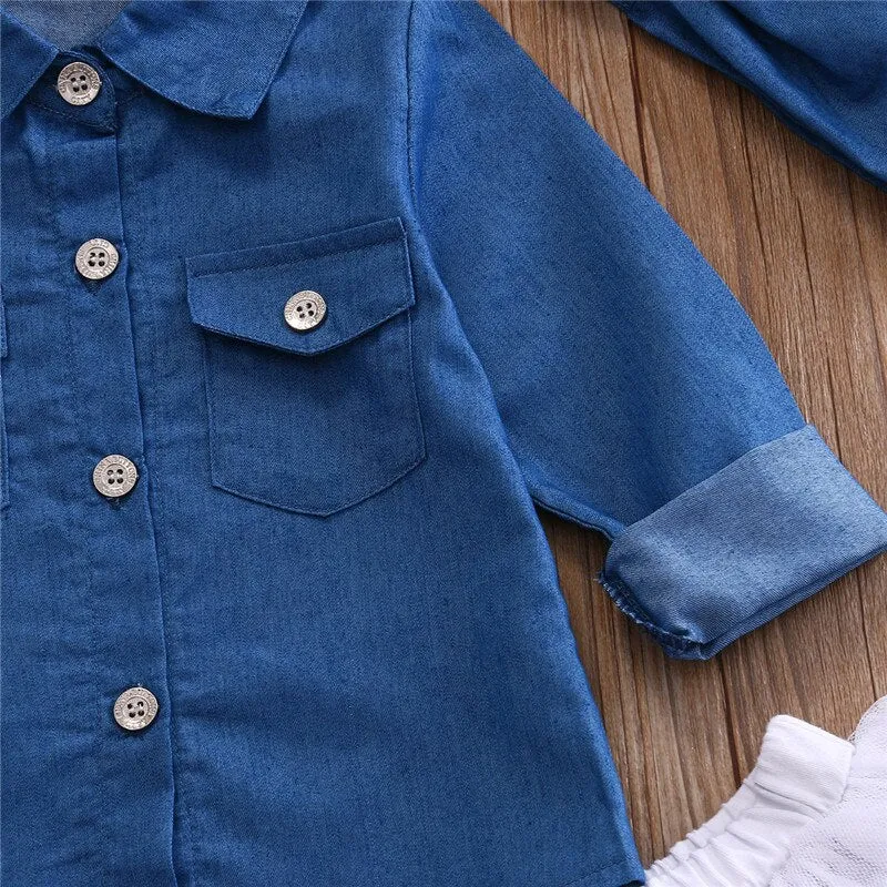 Classy Chic Baby Denim 3pc Set