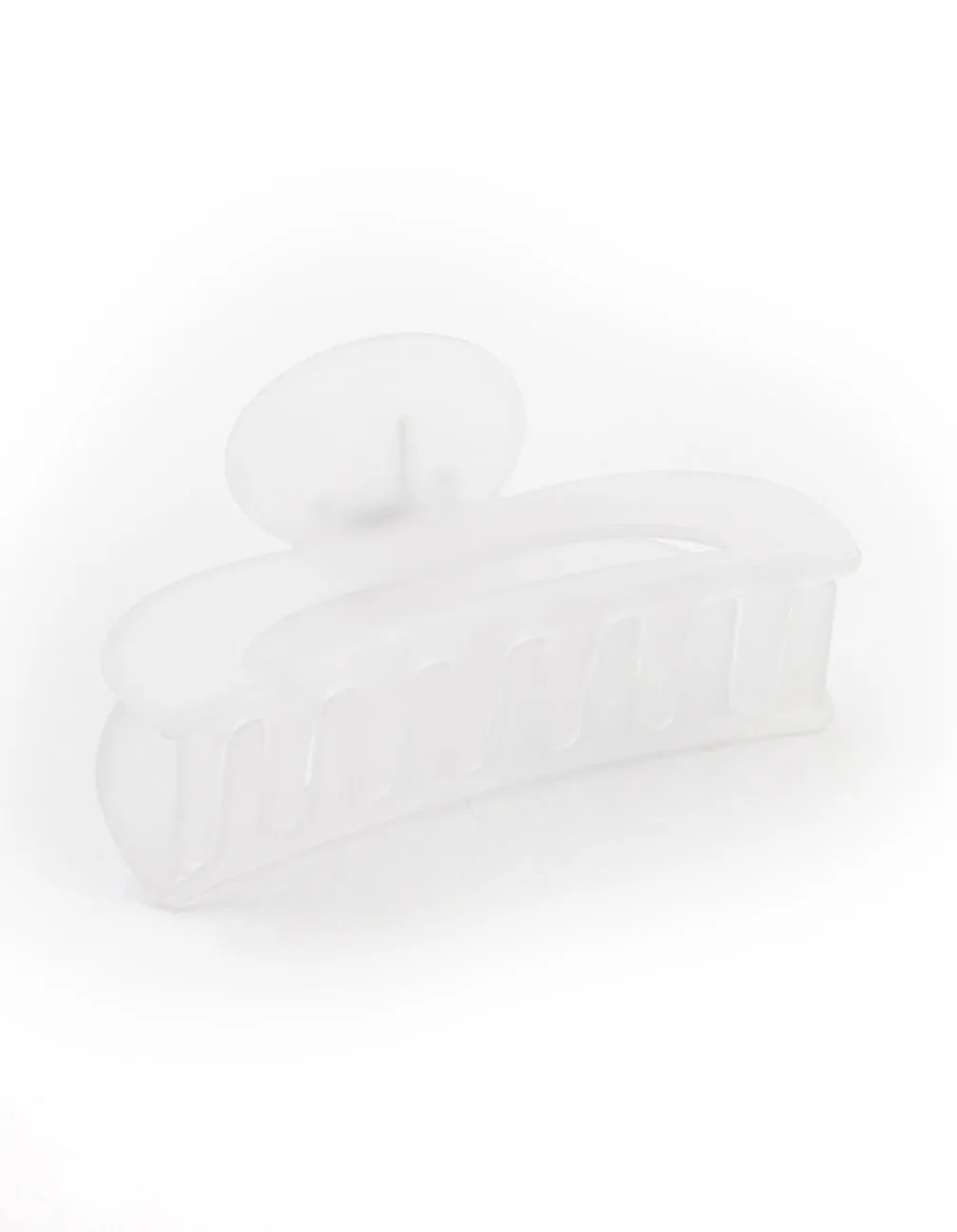 Clear Frosted Arch Claw Clip