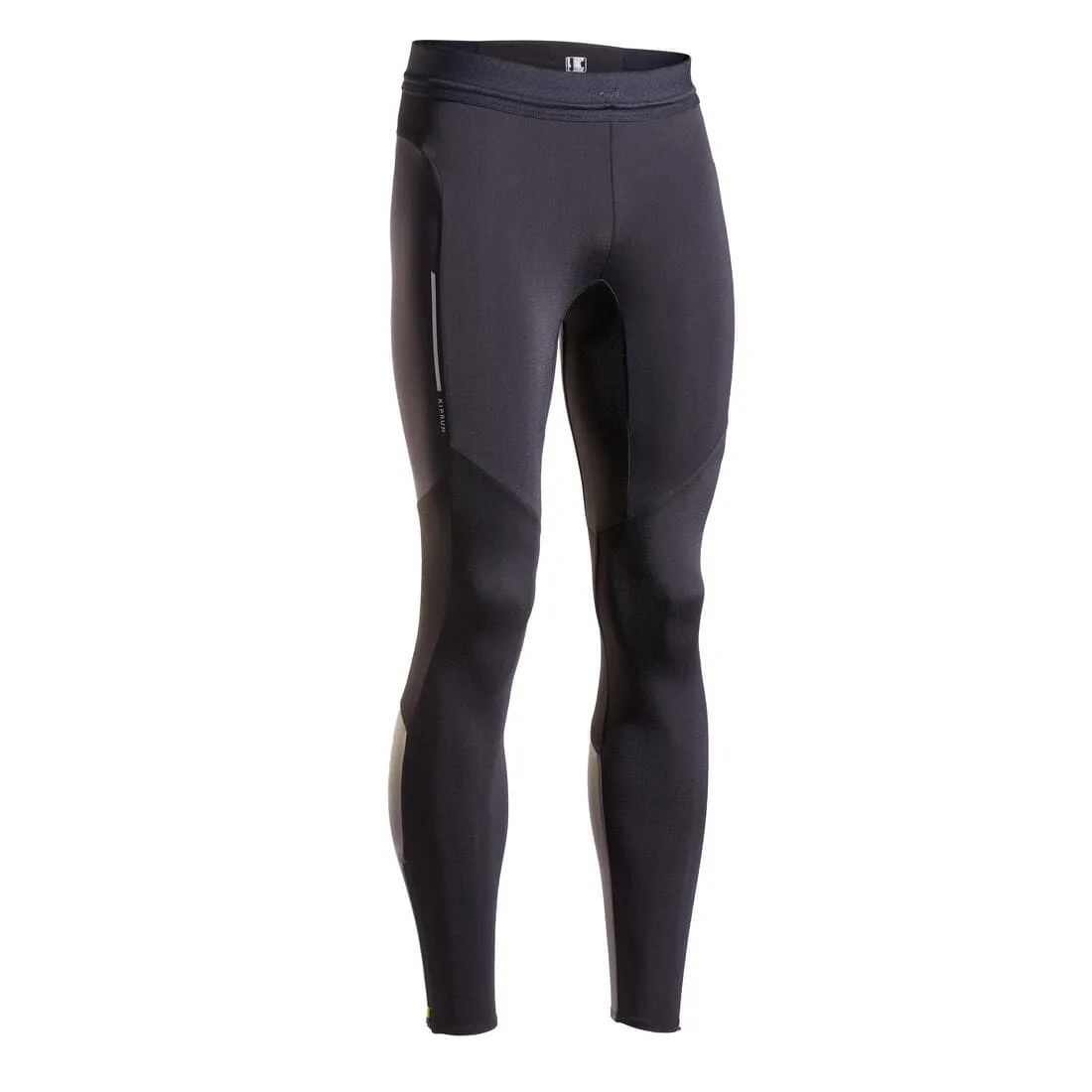 Collant chaud de running Homme - KIPRUN Run 500 Warm Noir