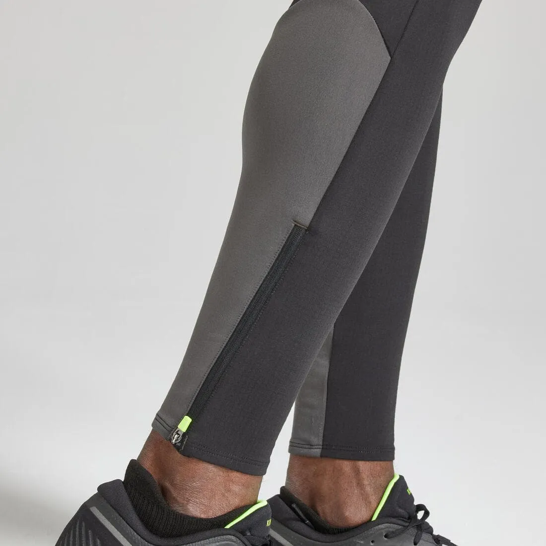 Collant chaud de running Homme - KIPRUN Run 500 Warm Noir