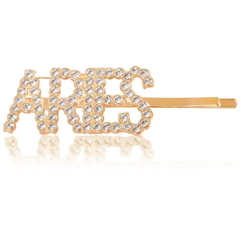 Combo Of 2 Aries Golden Silver Hairclip