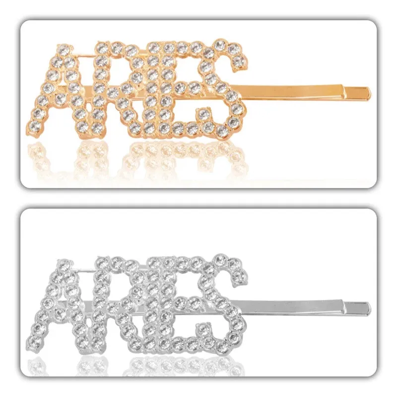 Combo Of 2 Aries Golden Silver Hairclip
