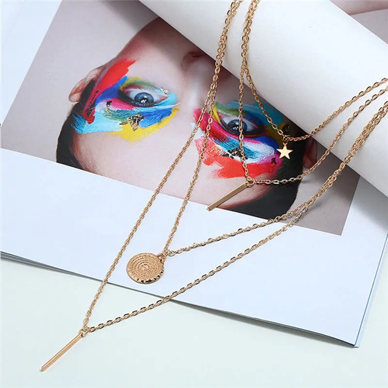 Combo of 2 Gold Plated Coin Butterfly Necklace