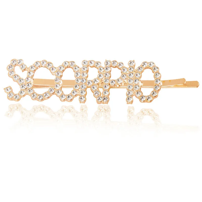 Combo Of 2 Scorpio Golden Silver Hairclip