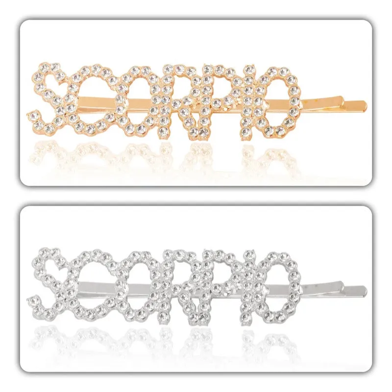 Combo Of 2 Scorpio Golden Silver Hairclip