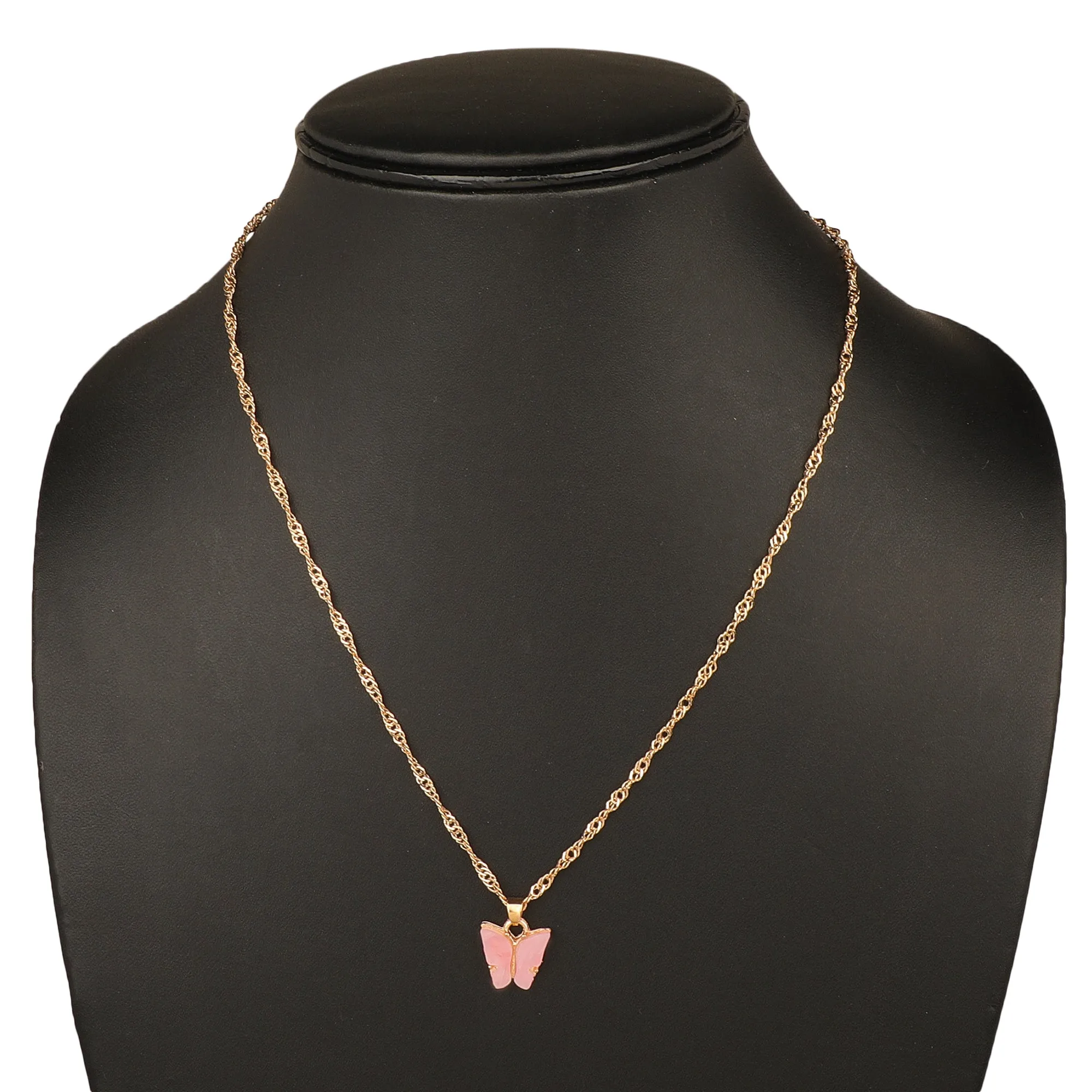 Combo of 2 White Mariposa Butterfly Pendant