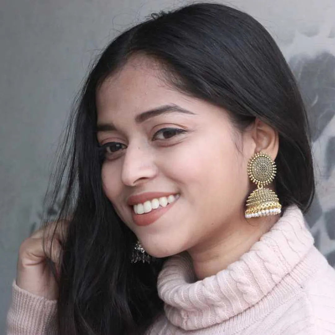 Combo of 2 Yellow and Golden Pearls Dome Shape Jhumki