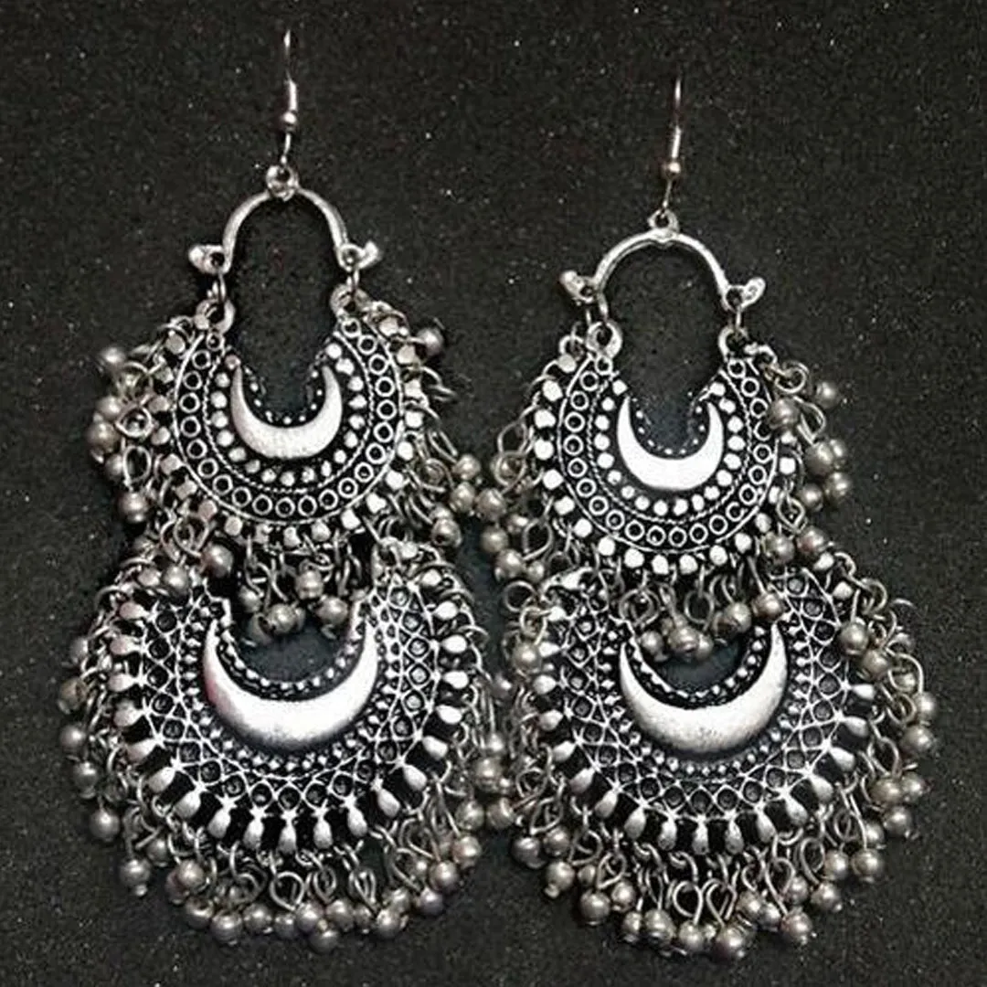 Combo of 4 Oxidized Layered Beads Jhumki
