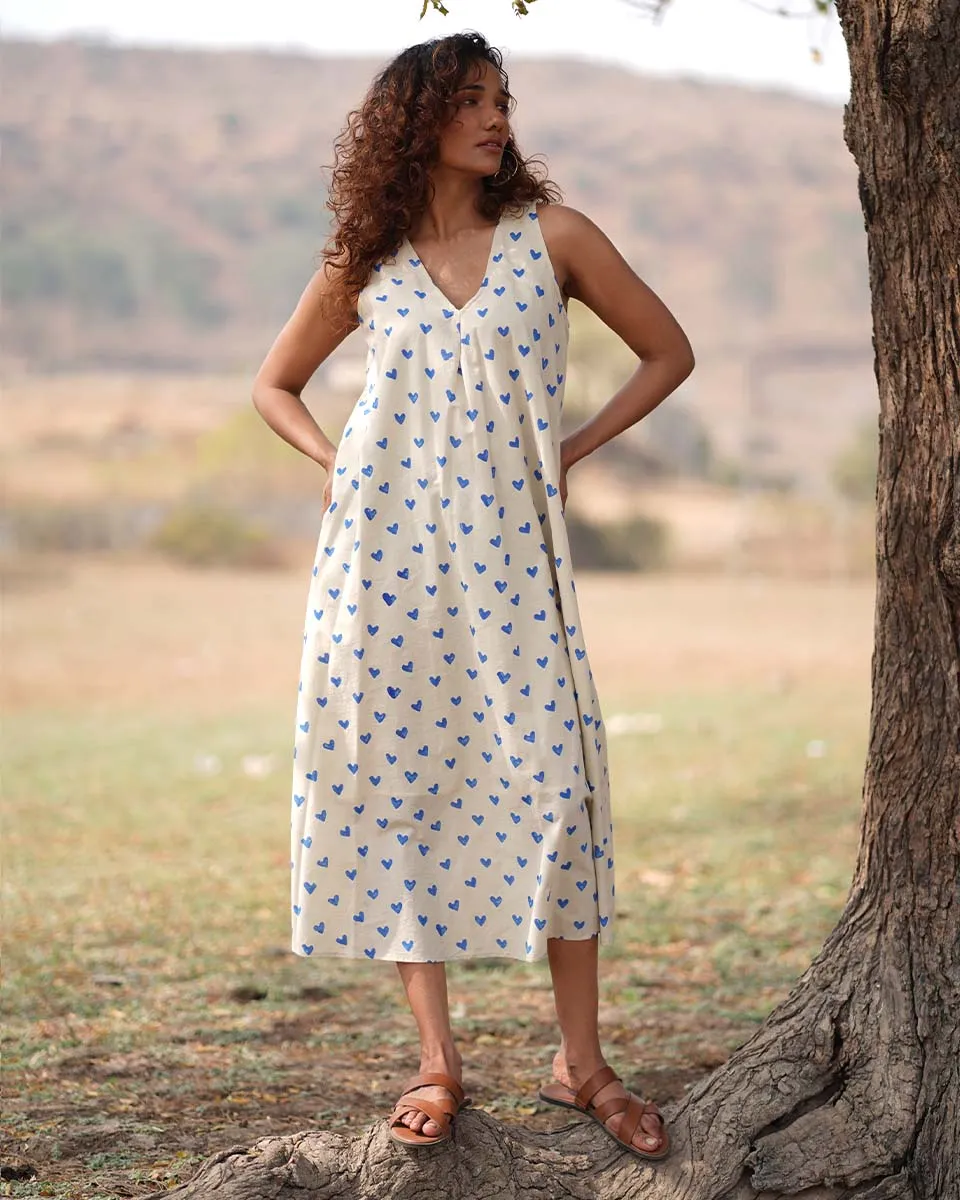 Dil Chahta Hai Handblock Printed Cotton Dress