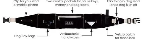 DOOG Walkie Belt - Black
