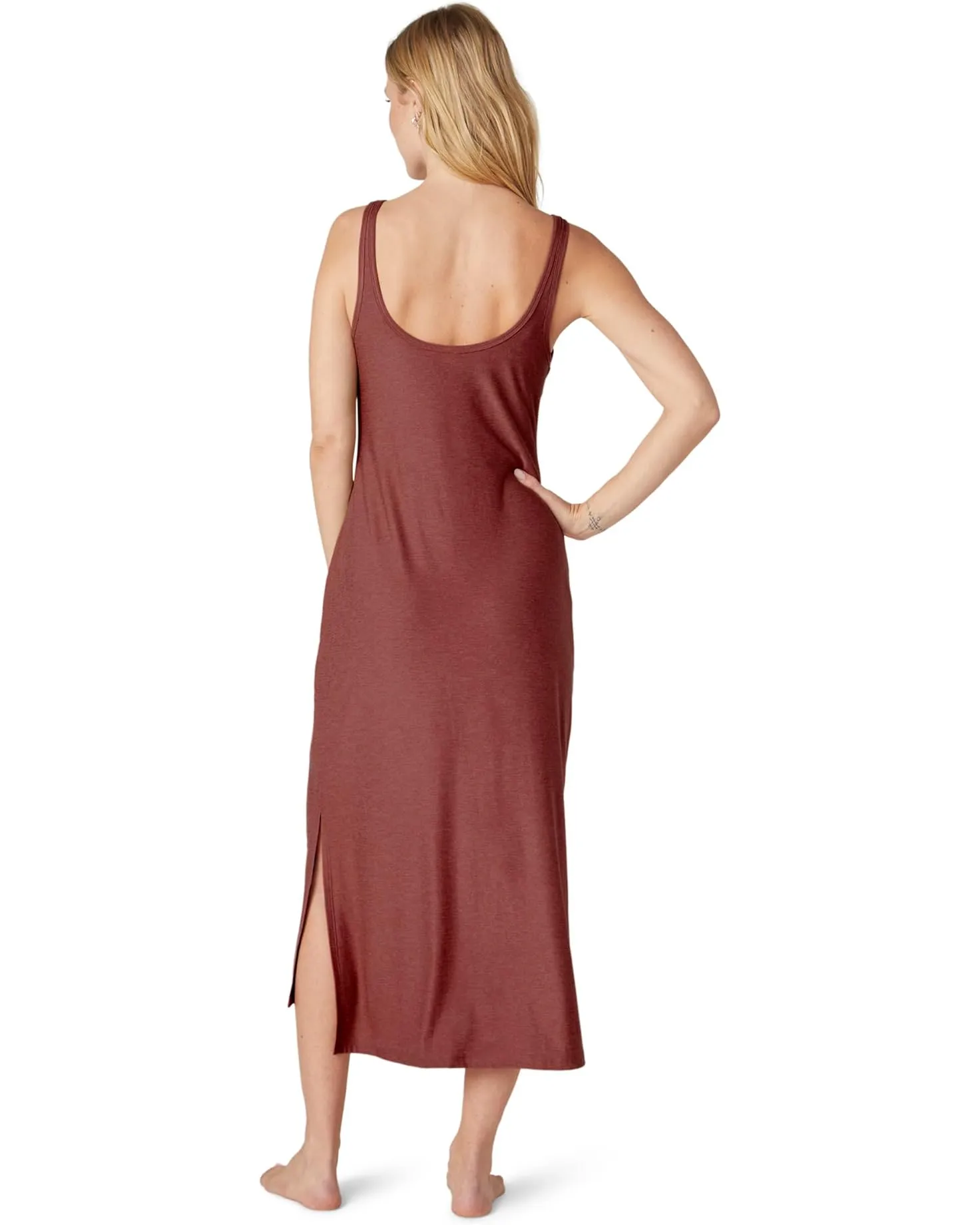 Featherweight Resort Dress by Beyond Yoga | Grape Rose Heather
