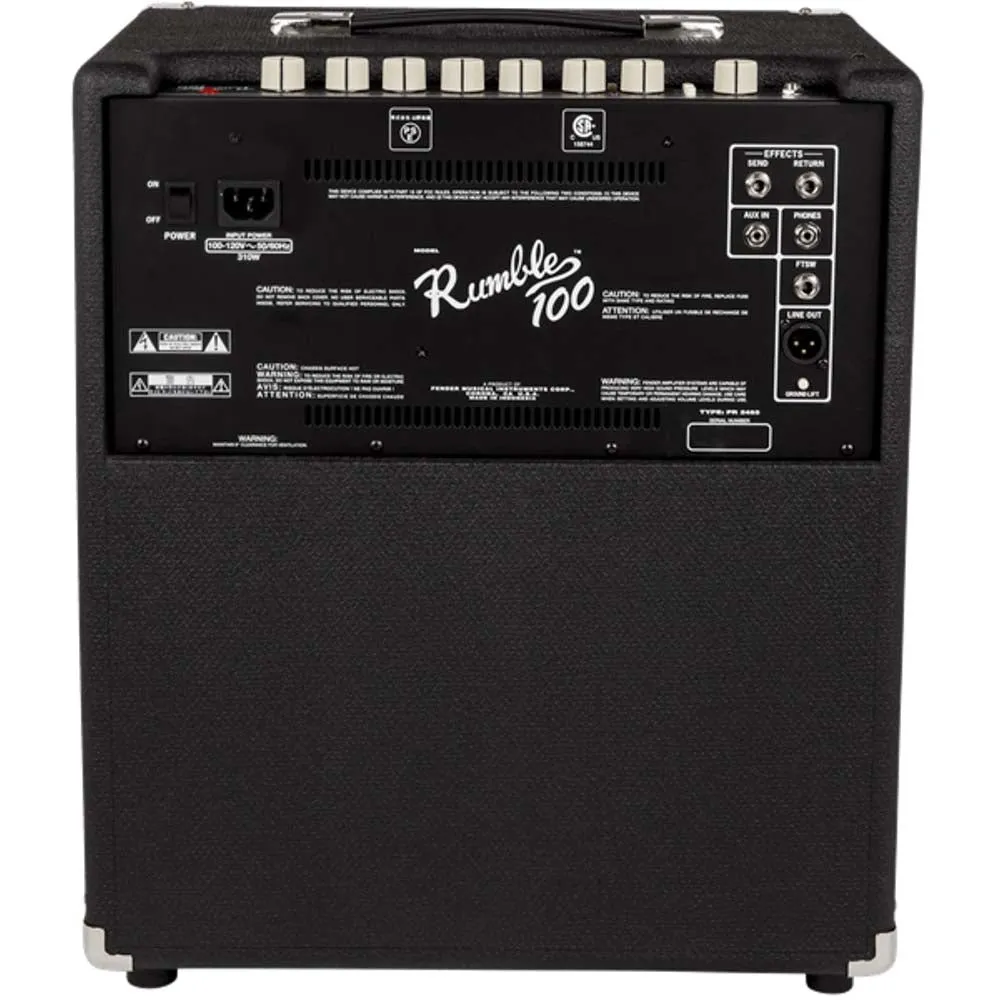 Fender Rumble 100 1x12" 100-watt Bass Combo Amp