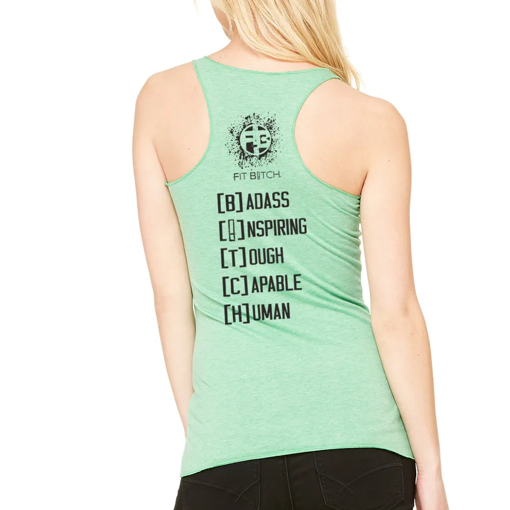 Fit Bitch - Racerback - Tri-blend - Badass - Warm