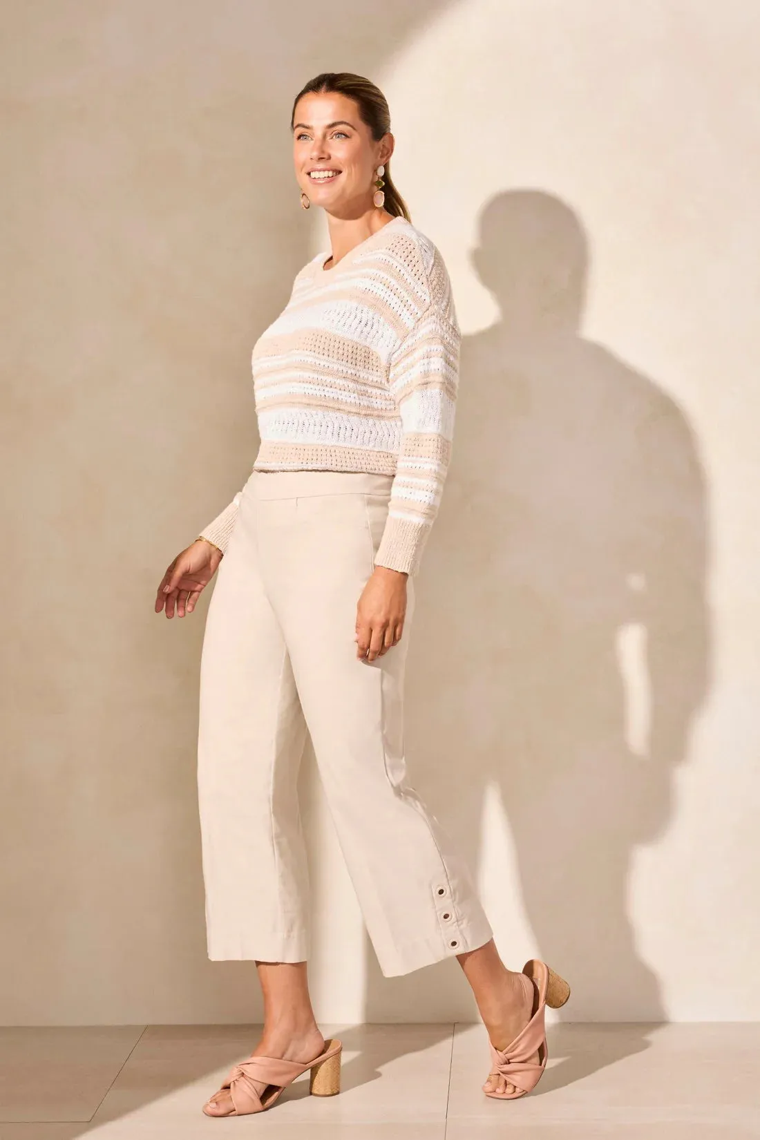 Flatten It Capri with Eyelets