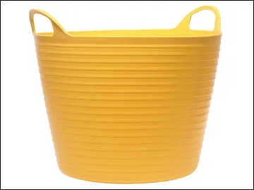 Flexi Tub 15LTR Heavy Duty - Yellow Polyethylene