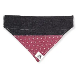 Foulard de jeans recyclés pour chien moyen - Chic mauve