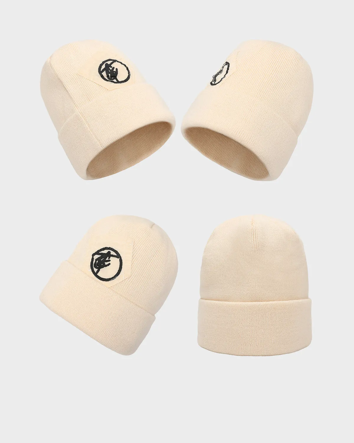 Globetrotter Tracksuit & Beanie Scarf Set in Beige
