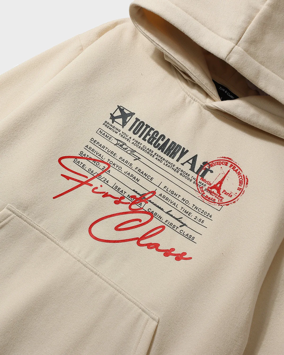 Globetrotter Tracksuit & Beanie Scarf Set in Beige
