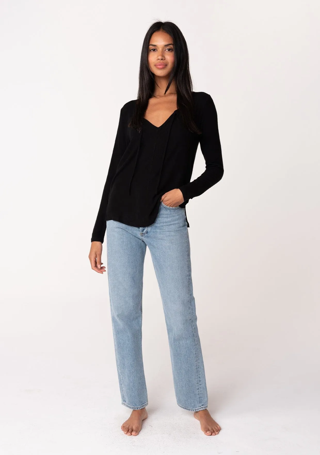 Go Easy Micro Rib Long Sleeve Tee