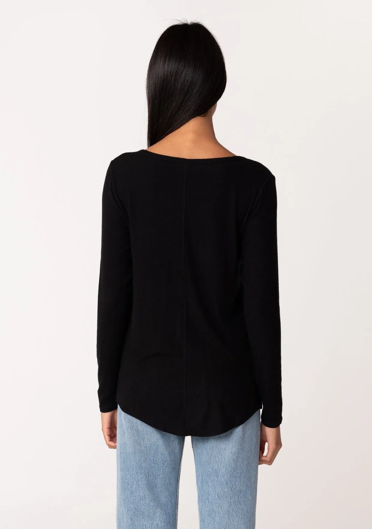 Go Easy Micro Rib Long Sleeve Tee