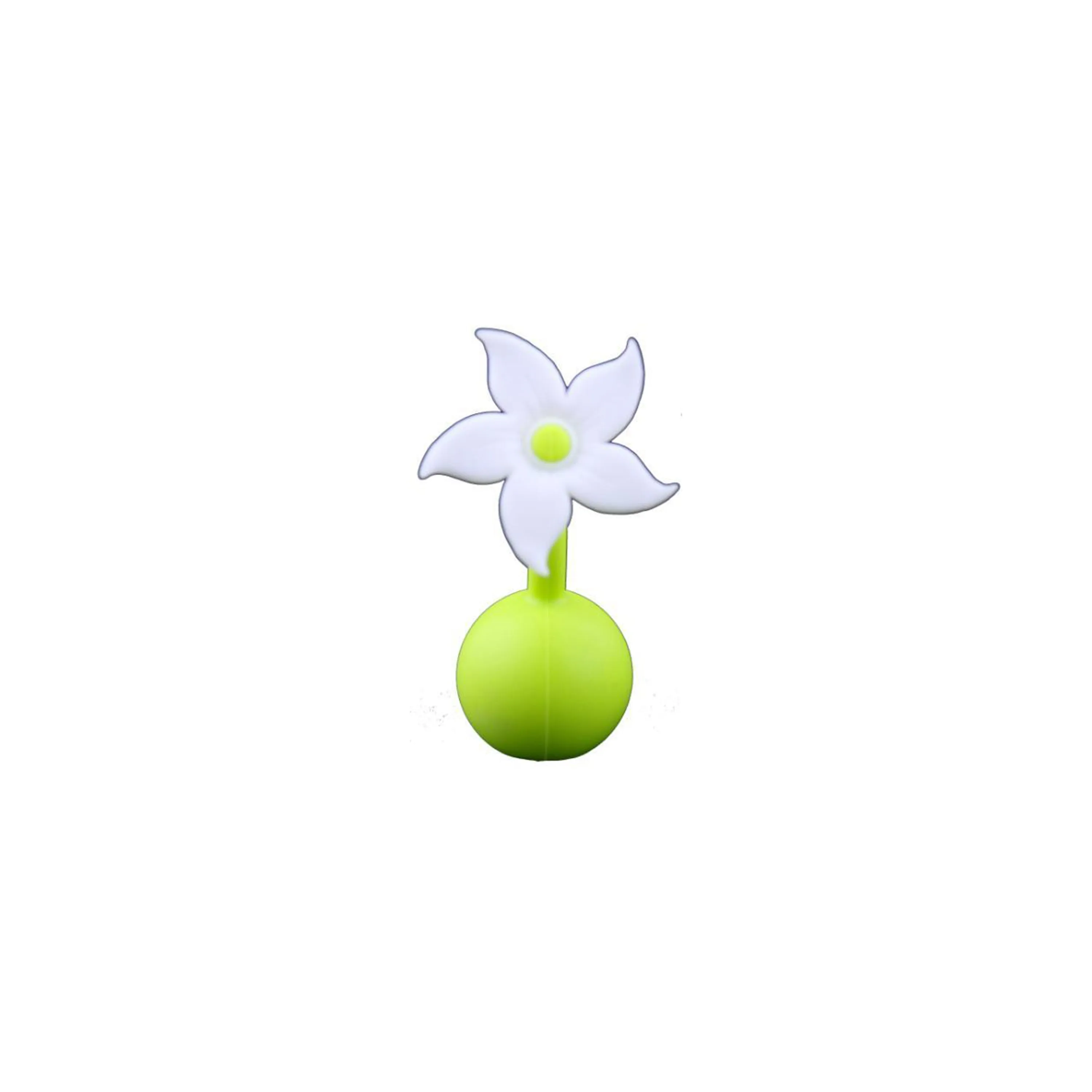 Haakaa Silicone Breast Pump Flower Stopper (White)