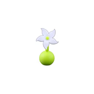 Haakaa Silicone Breast Pump Flower Stopper (White)