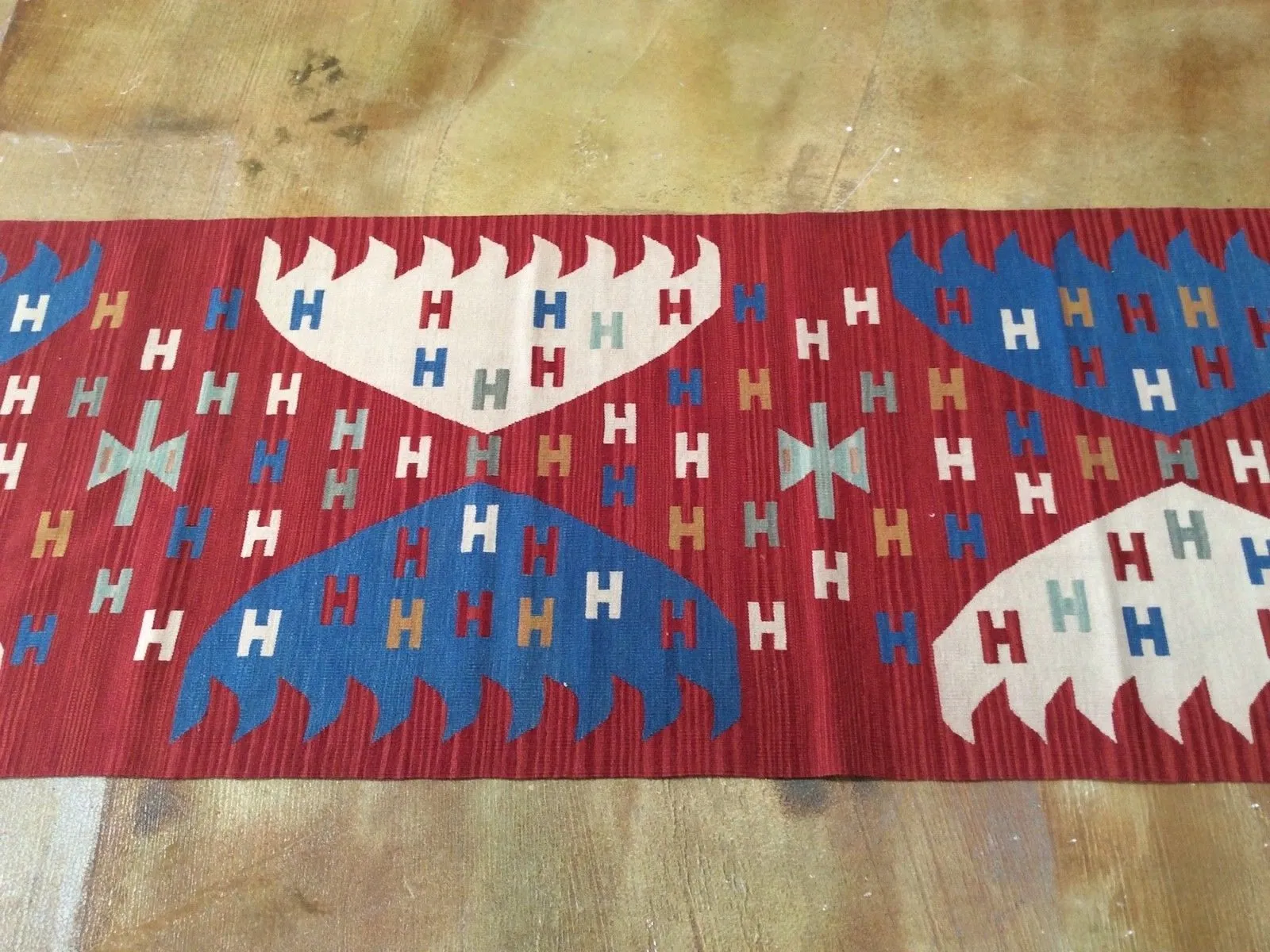 Hand-Woven Reversible Kilim Rug (Size 2.7 X 10.3) Brrsf-1470