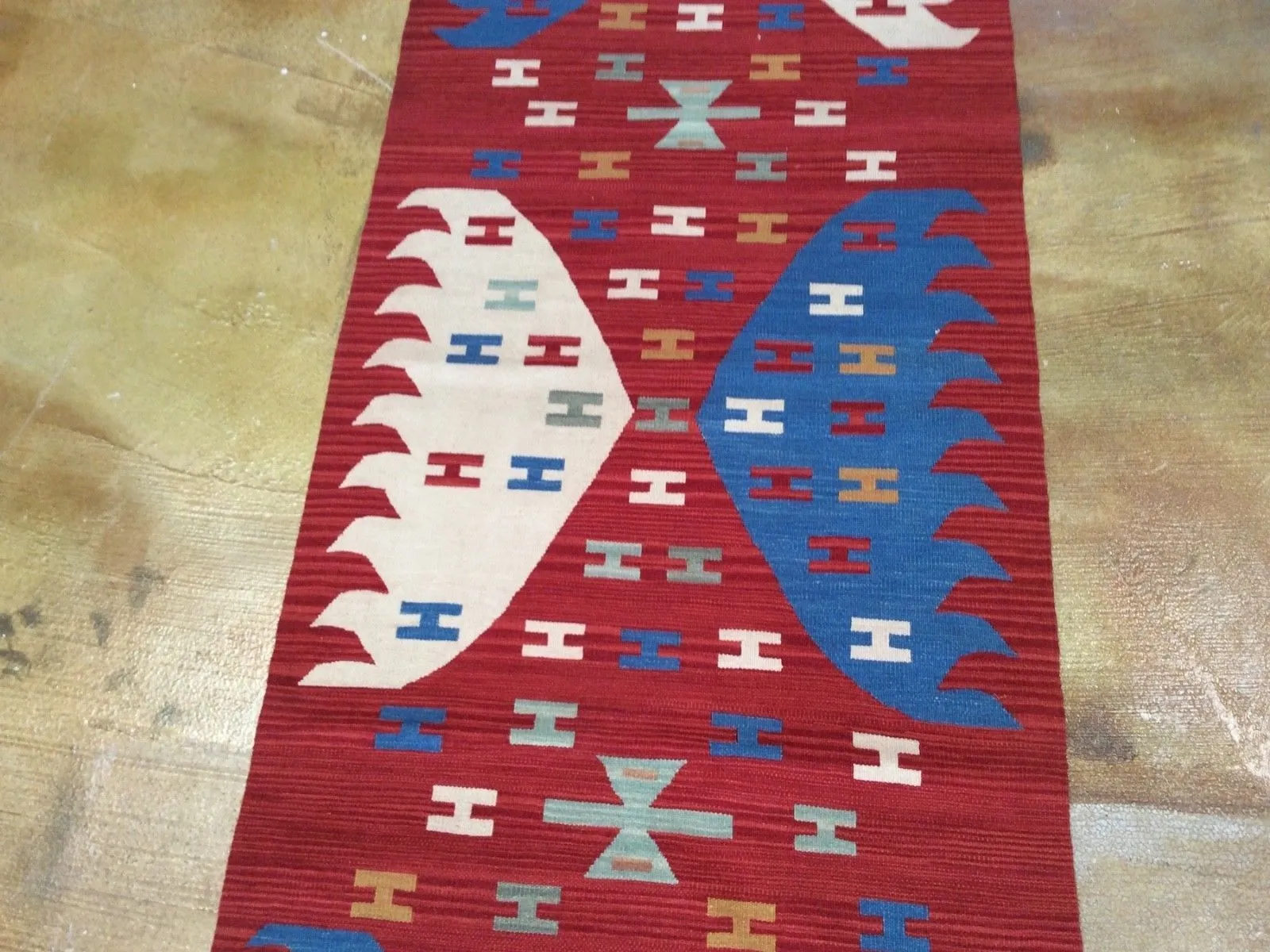 Hand-Woven Reversible Kilim Rug (Size 2.7 X 10.3) Brrsf-1470