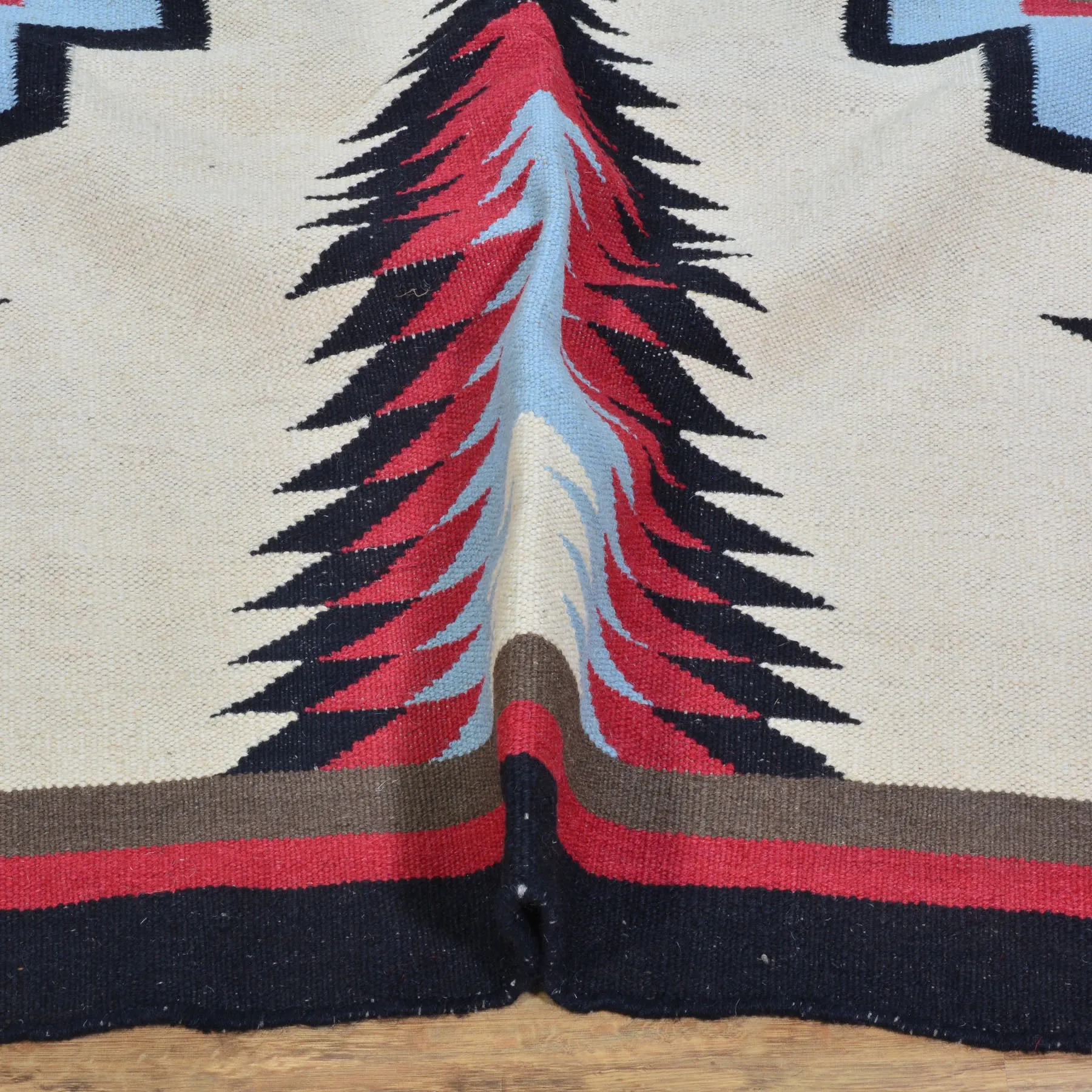 Hand-Woven Reversible Southwestern Design Handmade Wool Kilim (Size 6.0 X 8.10) Cwral-10332