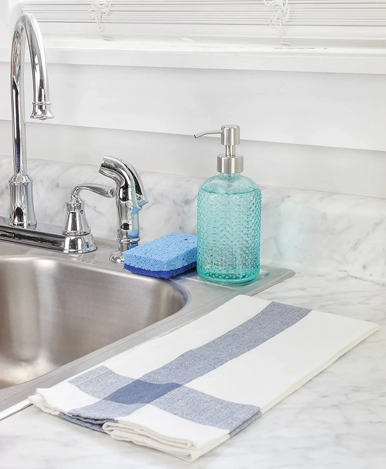 Hobnail Glass Soap Dispenser (3-Pack)