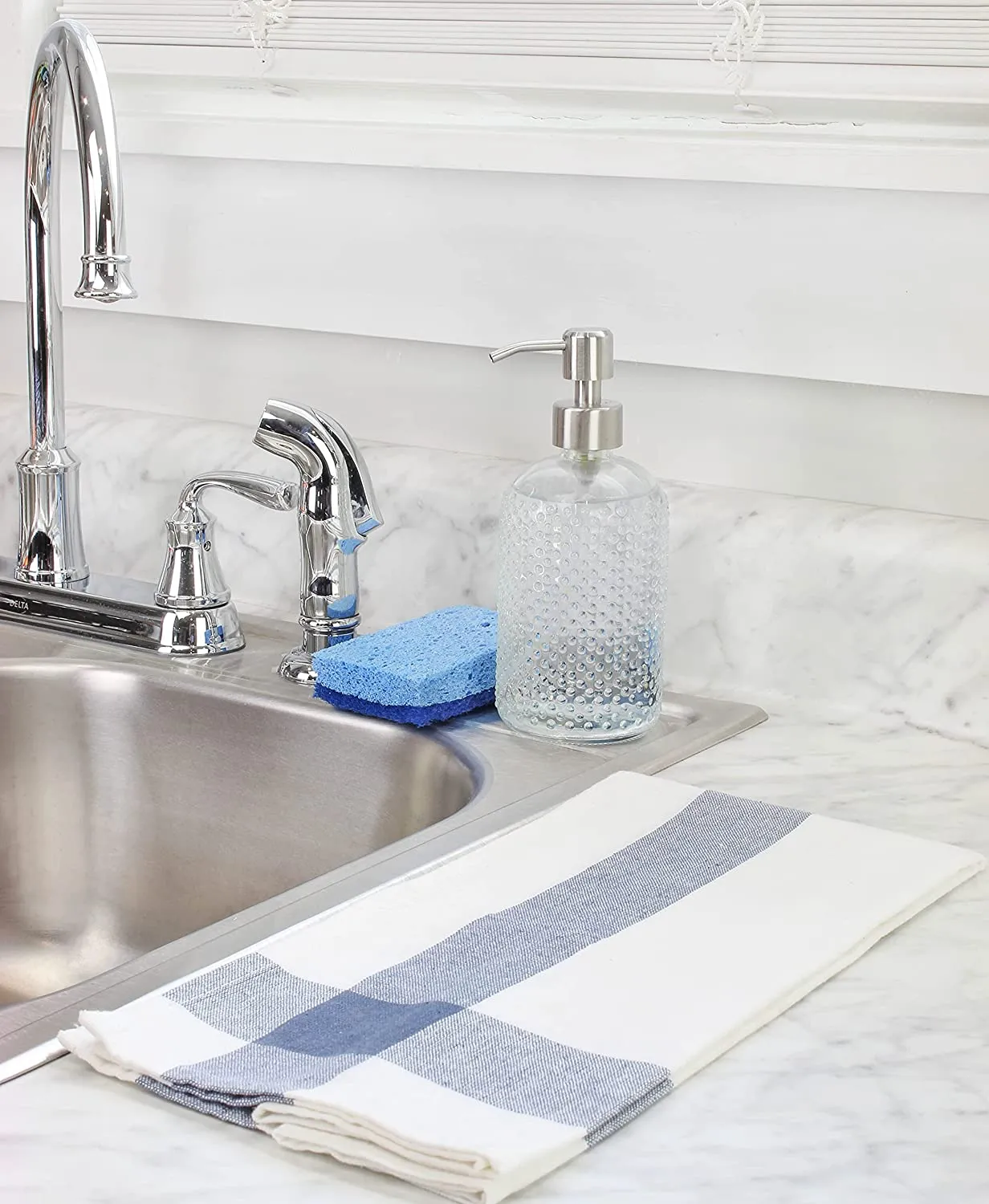 Hobnail Glass Soap Dispenser (3-Pack)
